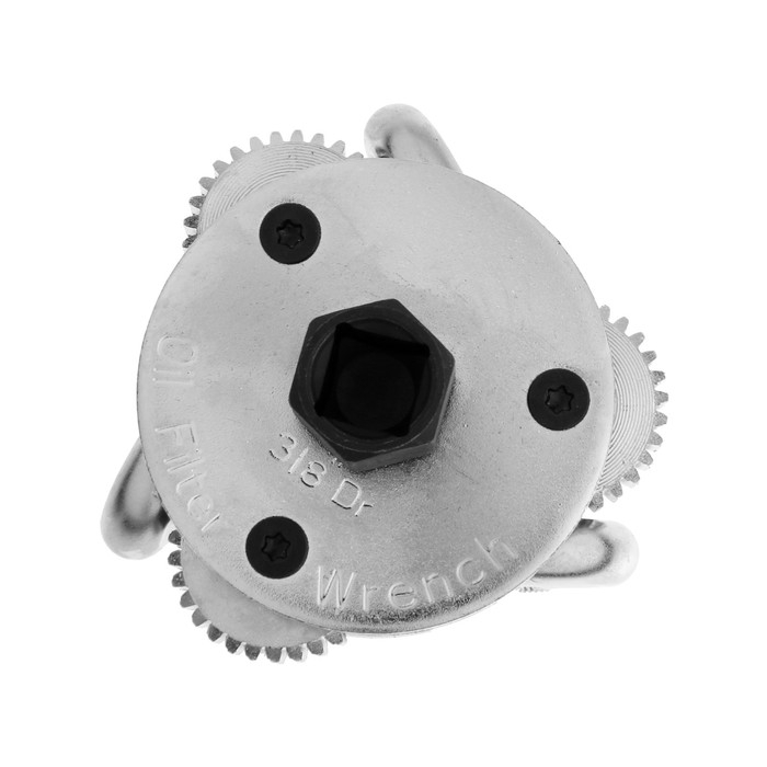 Съемник масляного фильтра ТУНДРА, круглые зажимы, тип  Съемник масляного фильтра ТУНДРА, круглые зажимы, тип "краб", под квадрат 1/2", 43 - 102 мм   928188