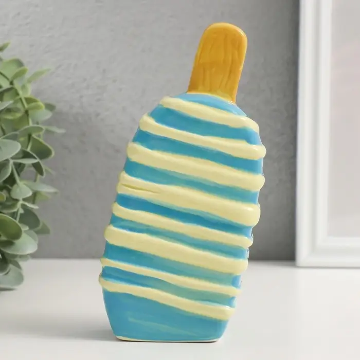 Копилка для денег &laquo;Подтаявшее эскимо&raquo;, керамика, 8.2&times;3.8&times;15.5 см