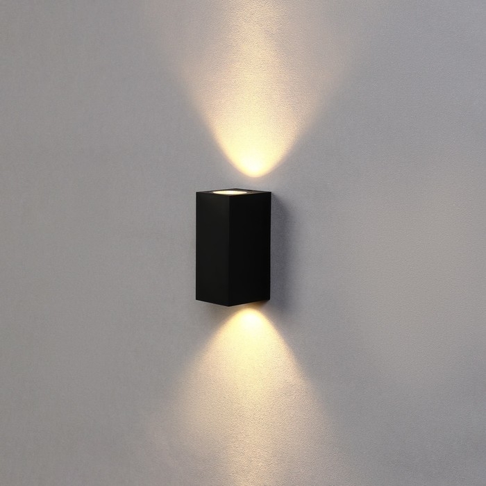 Светильник фасадный «Глайт», FSD-034, 10 Вт, 3000K, IP65, 220 В, пластик, черный Светильник фасадный «Глайт», FSD-034, 10 Вт, 3000K, IP65, 220 В, пластик, черный