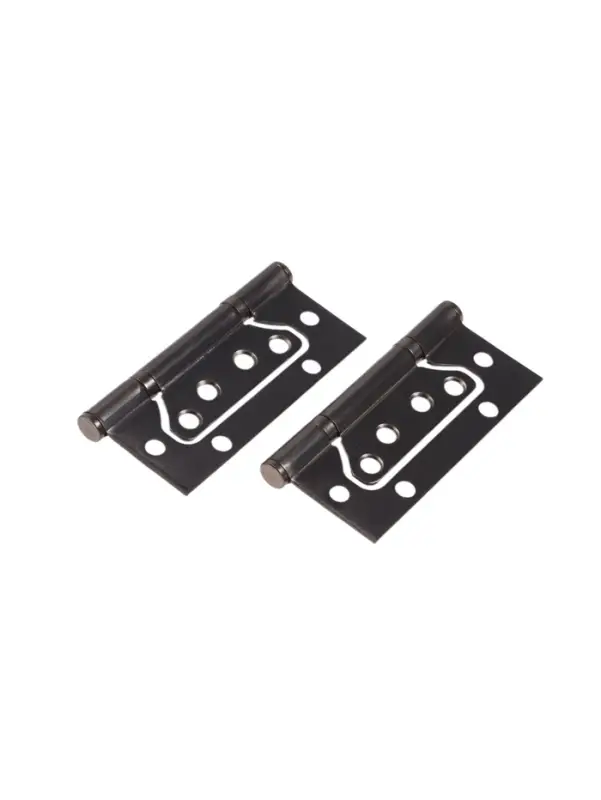 Петля-бабочка ТУНДРА, 100&times;70&times;2.0 мм, универсальная, без врезки, графит, 2 шт.