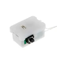 Гирлянда «Нить» 3 м, роса. IP20, серебристая нить. 30 LED, от батареек AG13×3, 3 режима, свечение белое