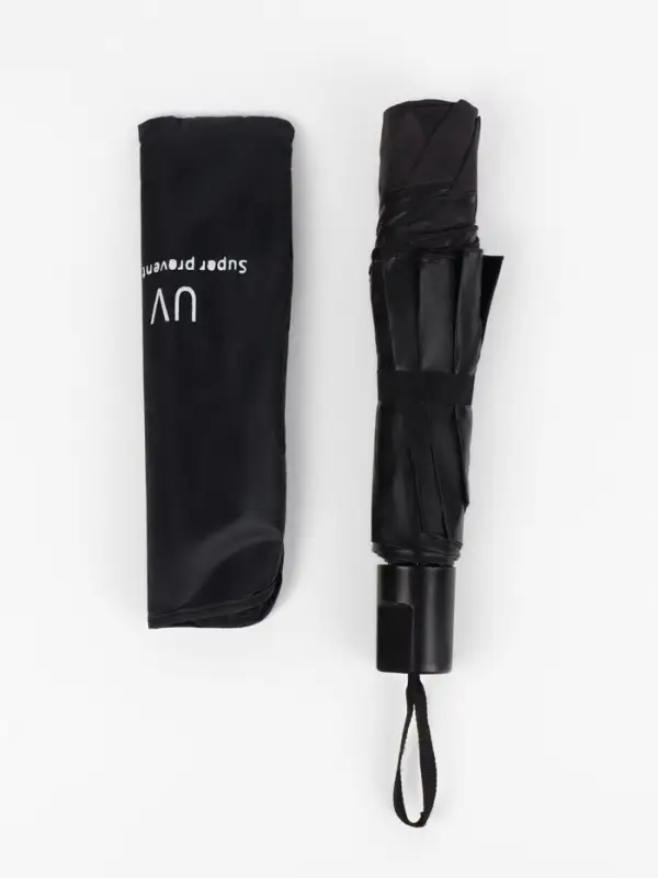 Зонт механический &laquo;Однотонный&raquo;, 4 сложения, 8 спиц, R=47/55 см, d=94 см, чёрный