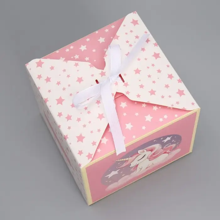 Коробка подарочная складная, упаковка, «Ты звездочка», 12 х 12 х 12 см Коробка подарочная складная, упаковка, «Ты звездочка», 12 х 12 х 12 см