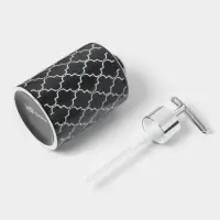 Набор аксессуаров для ванной комнаты Доляна &laquo;Марокко&raquo;, 3 предмета, мыльница, дозатор для мыла, стакан, чёрный