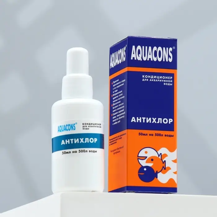 Кондиционер для аквариумной воды &laquo;Акваконс Антихлор&raquo;, 50 мл