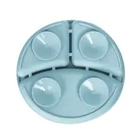 Посуда детская силиконовая, 7 предметов, голубой, Крошка Я