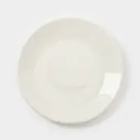 Тарелки Доляна White Label, набор 4 шт., d=18.5 см, фарфор, белые