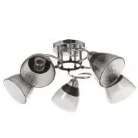 Люстра &laquo;Дождь&raquo; 5&times;40 Вт Е27 хром 58&times;58&times;24 см