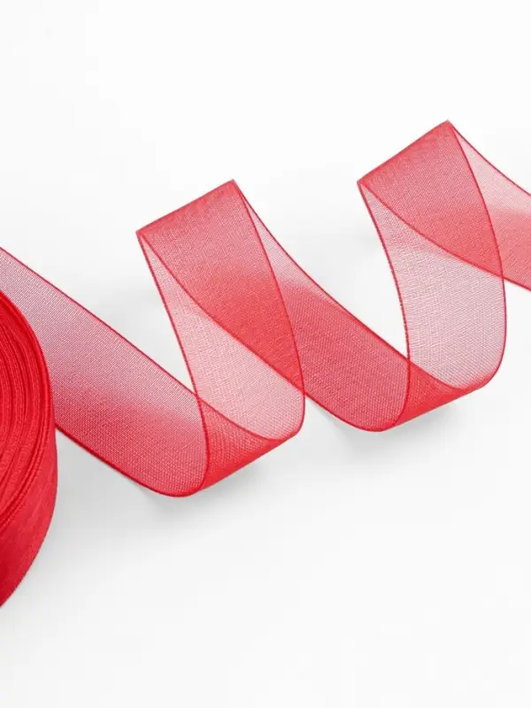 Лента капроновая, 20 мм, 20&plusmn;1 м, красная, №26