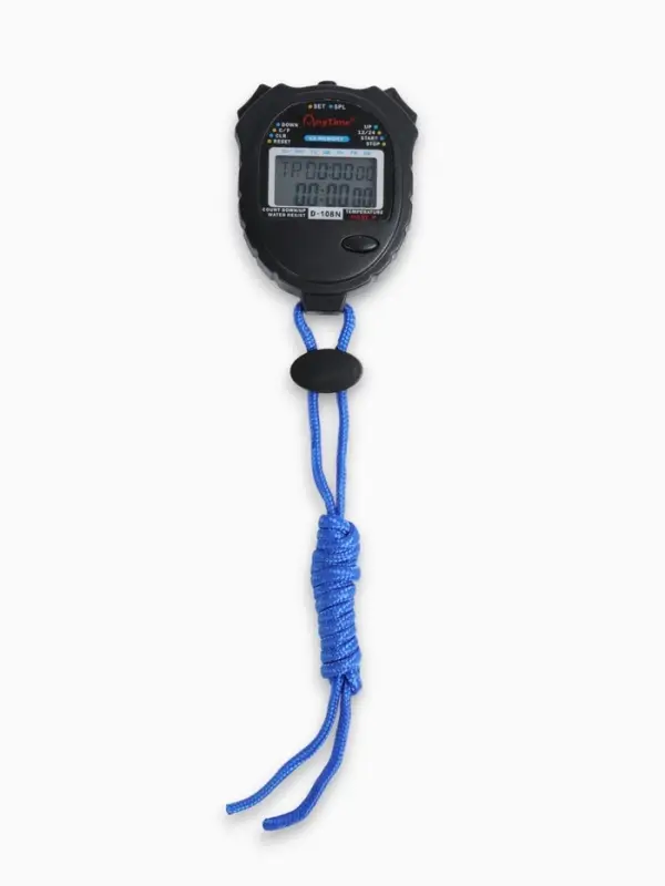 Секундомер, 8.2&times;6.5&times;2 см, 60 отсечек, обратный отсчёт, часы, календарь