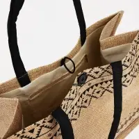 Сумка - шоппер, на пуговице, 34&times;17&times;30 см, бежевая