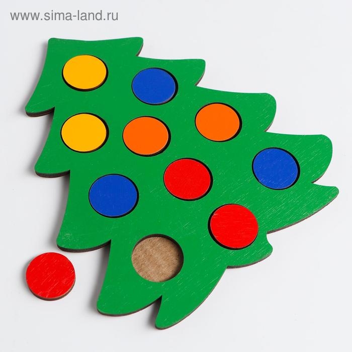 Мозаика «Ёлочка нарядная» с карточками в мешочке Мозаика «Ёлочка нарядная» с карточками в мешочке