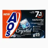 Капсулы для посудомоечных машин AOS Crystal Complete, 25 шт.