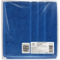 Полотенце махровое Luscan/бордюр 500г/м2, 50х90, синий, 2 шт/уп