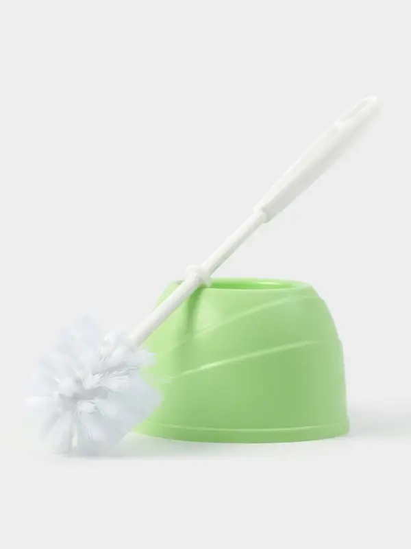 Ёршик для унитаза Aqua, 13&times;13&times;36 см, с подставкой, салатовый