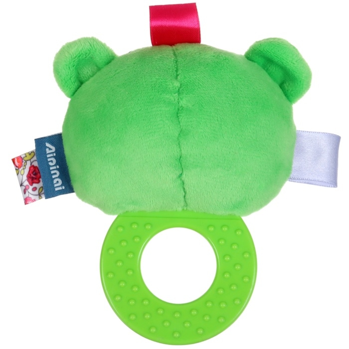 Погремушка мягкая с прорезывателем «Лягушонок», Крошка Я Погремушка мягкая с прорезывателем «Лягушонок», Крошка Я