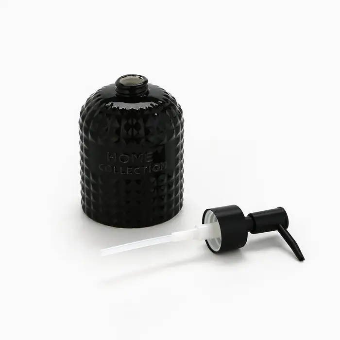 Дозатор для жидкого мыла, черный, 350 мл.