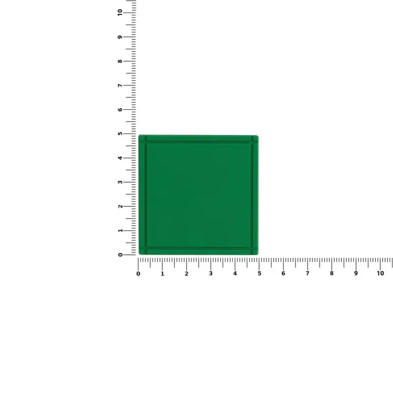 Лейбл из ПВХ Dzeta, L, зеленый