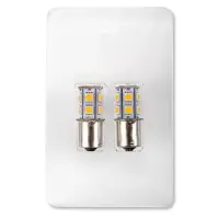 S022A T15/жёлтый/(BA15S) 13SMD 5050 12V 1 contact, коробка 2 шт.