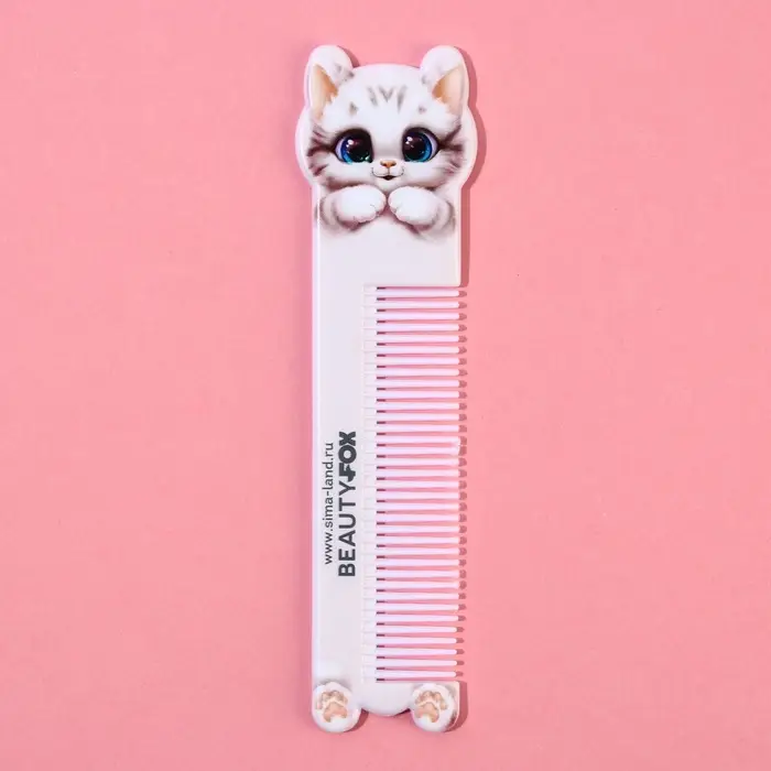Расчёска-гребень фигурная «Милый котик», BEAUTY FOX Расчёска-гребень фигурная «Милый котик», BEAUTY FOX