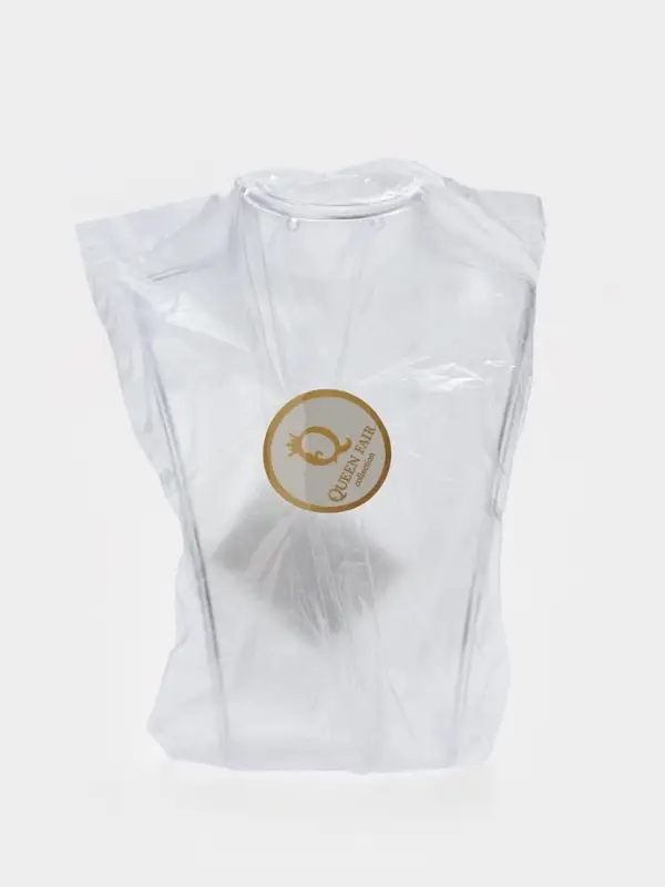 Бюст для украшений с отверстиями для серёжек QF, 10&times;2.5&times;13 см, h=13 см, прозрачный, глянцевый