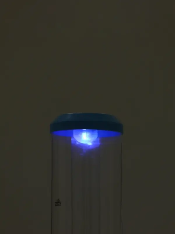 Башня пивная TowerRocket, колба 3 л, ёмкость для льда, подсветка, пластик, голубая