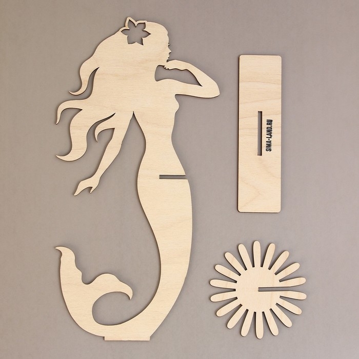 Салфетница деревянная «Русалка», 25х13 см Салфетница деревянная «Русалка», 25х13 см