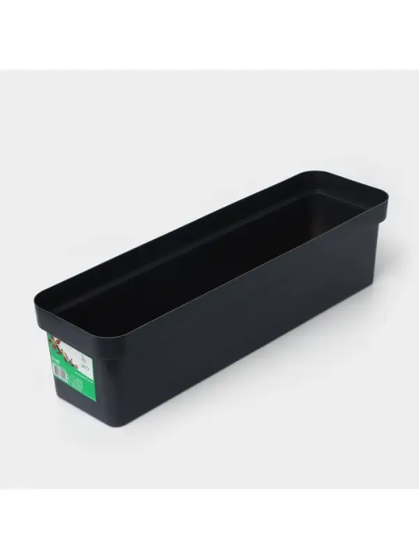 Ящик балконный для цветов &laquo;Эко&raquo;, 12 л, 60&times;17&times;15.5 см, пластиковый, МИКС