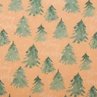 Бумага упаковочная крафтовая Merry christmas, 50×70 см