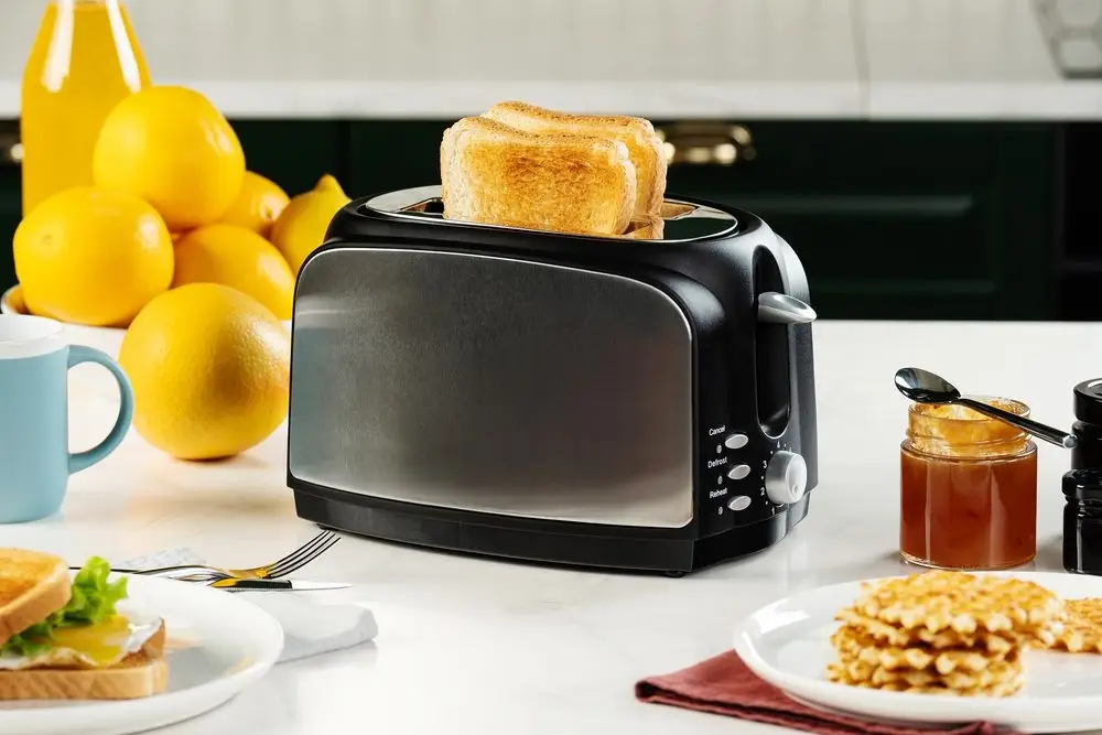 Электрический тостер Postre, серебристо-черный Электрический тостер Postre, серебристо-черный