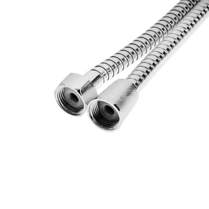 Душевой шланг ZEIN Z15PS, 150 см, гайки пластик, запрессовочная втулка пластик, хром Душевой шланг ZEIN Z15PS, 150 см, гайки пластик, запрессовочная втулка пластик, хром