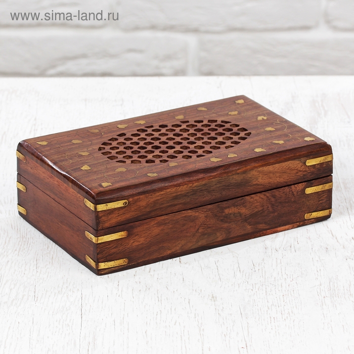 Шкатулка дерево  Шкатулка дерево "Резной овал" 13х20х6 см