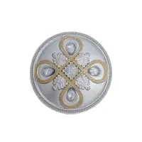 Держатель для штор CAPPIO KS033, d=98 мм, цвет серебро с золотом, 2 шт.