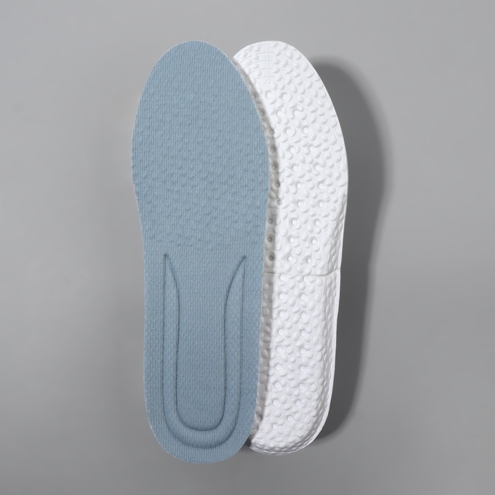 Стельки для обуви, амортизирующие, р-р RU до 38 (р-р Пр-ля до 40), 25 см, пара, цвет серый Стельки для обуви, амортизирующие, р-р RU до 38 (р-р Пр-ля до 40), 25 см, пара, цвет серый