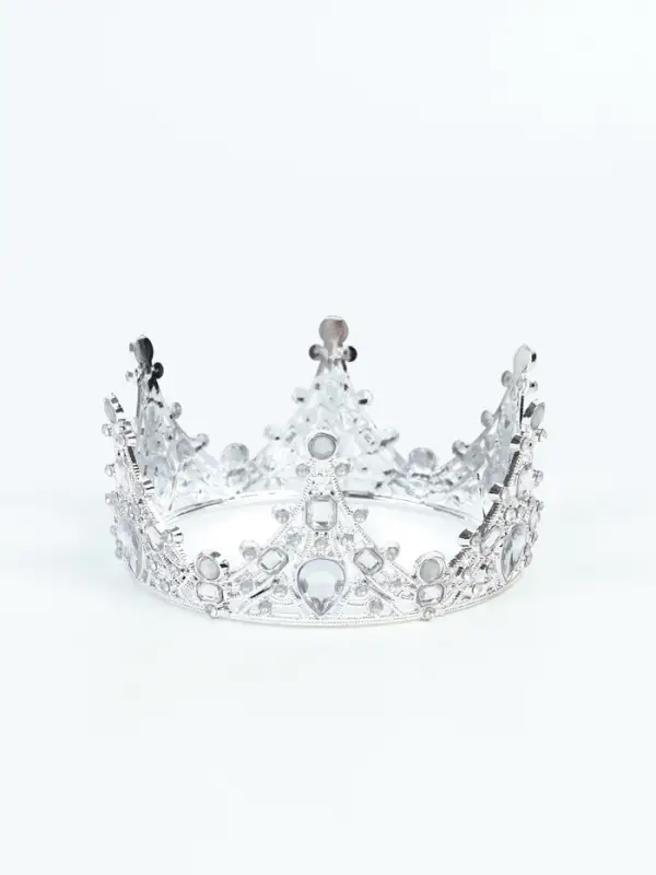 Корона для торта &laquo;Принцесса&raquo;, цвет серебро