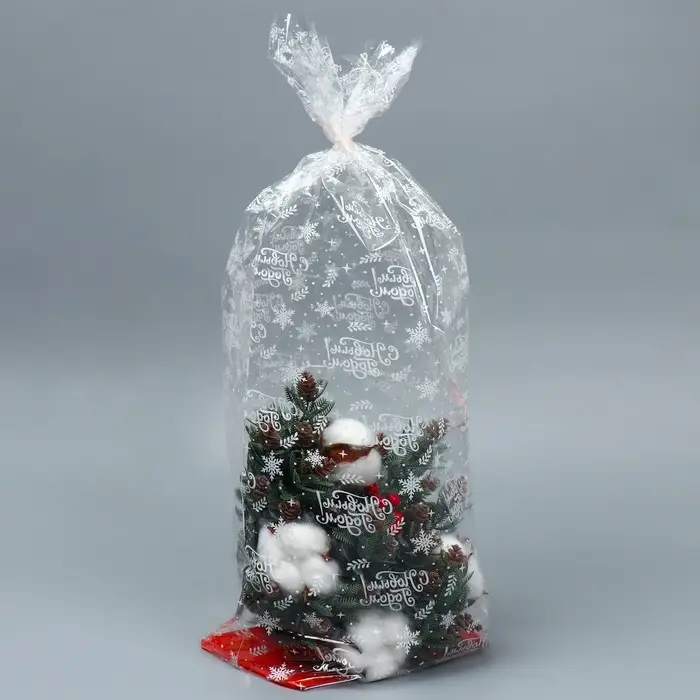 Пакет подарочный новогодний с жёстким дном «Новогодние подарки», 11х 17 х 60 см Пакет подарочный новогодний с жёстким дном «Новогодние подарки», 11х 17 х 60 см