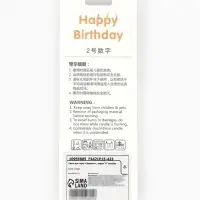 Свеча для торта &laquo;Элемент&raquo;, цифра "0" серебро