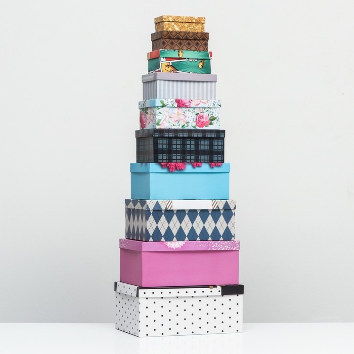 Набор коробок 10 в 1 Набор коробок 10 в 1 "Лучшему мужчине", 30,5 х 20 х 13 - 12 х 6,5 х 4 см