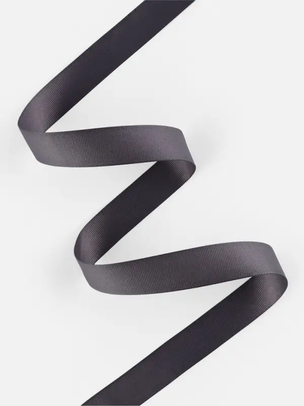 Лента репсовая, 25 мм, 23&plusmn;1 м, тёмно-серая №242