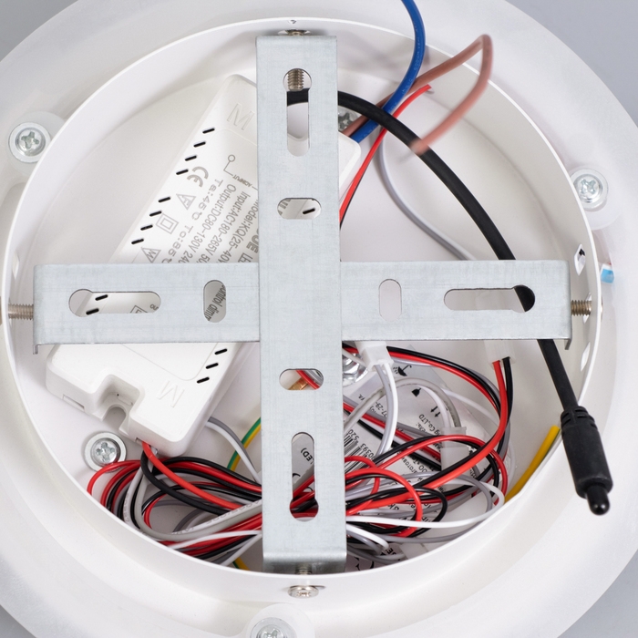 Люстра Люстра "Лилия" 76Вт LED Белый, черный 2700-6400k 50х30х7см