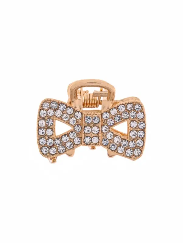 Крабик для волос &laquo;Грейс&raquo;, бант, 2.5 см, золотистый