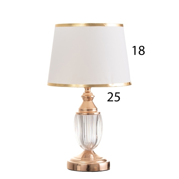 Лампа настольная Лампа настольная "Юри" 1х40Вт Е27 1х3Вт LED золото 25х25х41см