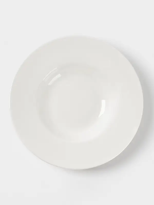 Тарелка для пасты Доляна White Label, 220 мл, d=22.5 см, фарфор, белая