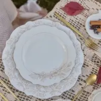 Тарелки SL Home &laquo;Аманде&raquo;, d=27.5 см, набор 2 шт., фарфор, белые