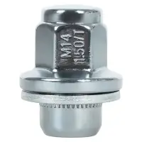 Гайка колесная M14x1,5x42, несъемная шайба, ключ 21, закрытая, хром для а/м Nissan/Infiniti