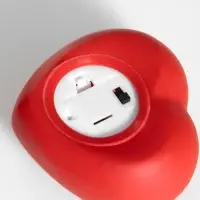 Фигурка световая RISALUX &laquo;Сердце&raquo;, LED-ночник, 2 Вт, красный, пластик, 3.5&times;8&times;7 см