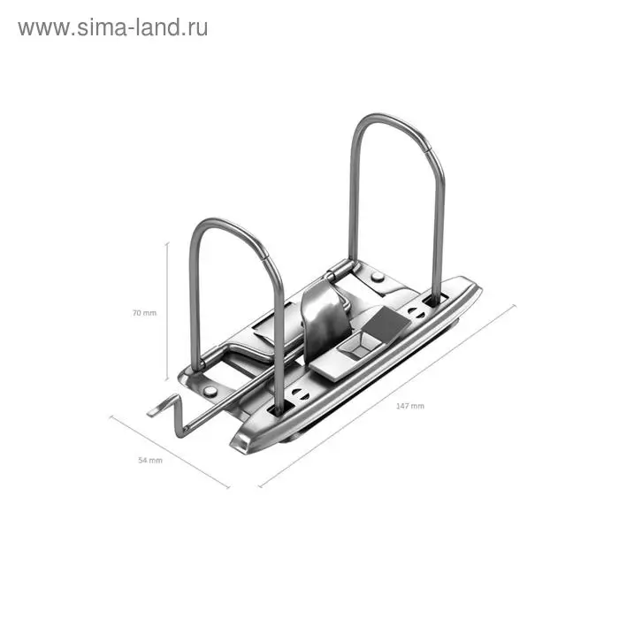 Папка-регистратор А4, 70 мм, ErichKrause Granite, с арочным механизмом, черная
