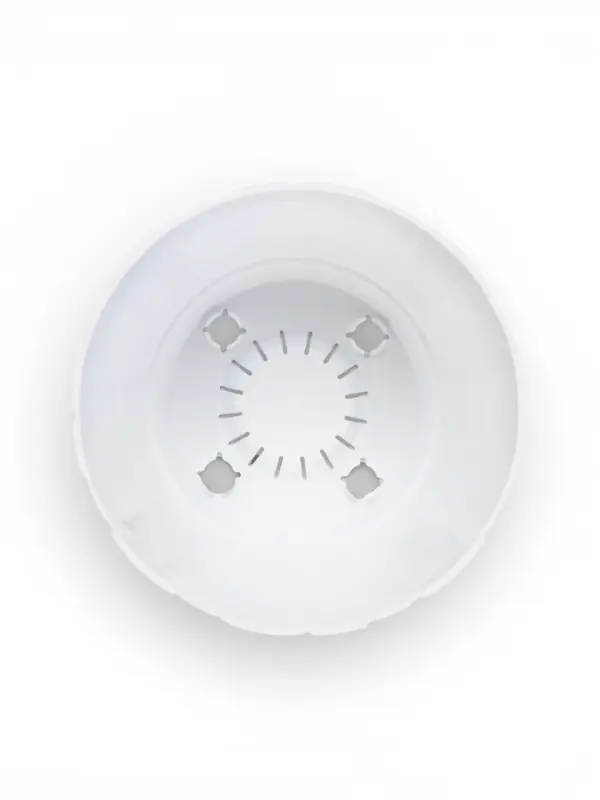 Горшок для цветов с поддоном &laquo;Камешки&raquo;, 1.6 л, пластиковый, белый