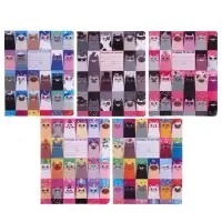 Тетрадь 12 листов в клетку &laquo;Котомания&raquo;, обложка мелованная бумага, МИКС