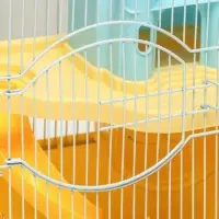 Клетка для грызунов &laquo;Пижон&raquo;, 27&times;21&times;31 см, укомплектованная, с замком, жёлтая